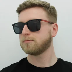 Hugo by Hugo Boss Sunglasses HG 1027/S OIT IR Black Red Grey