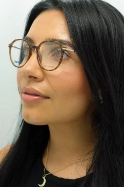 INVU Glasses Frames B4117 B Honey Tortoise Demi Gold Men Women