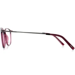 INVU Glasses Frames B4116 C Transparent Burgundy Casis Silver Women