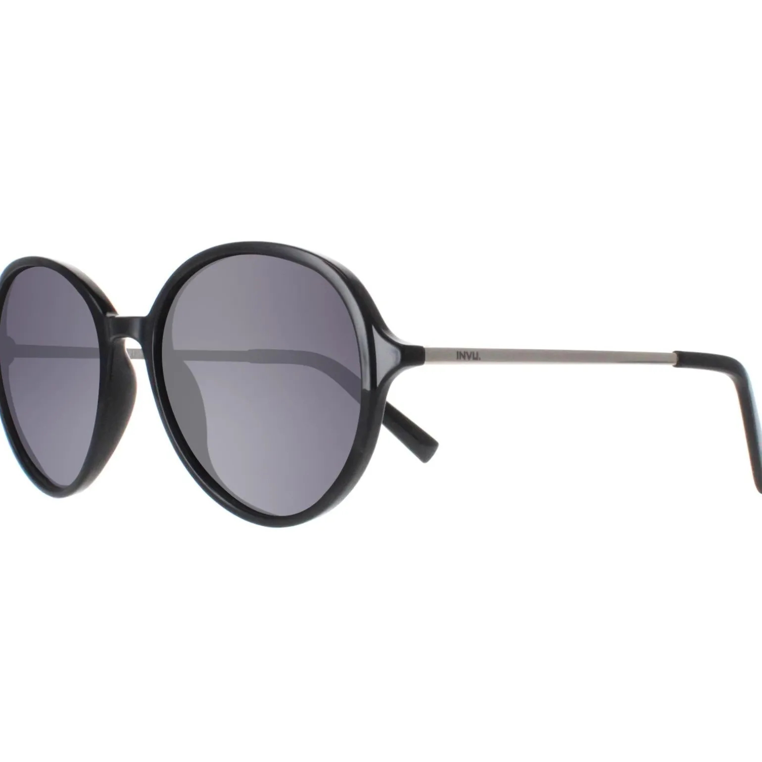 INVU Sunglasses B2135 A Black Gold Grey Polarized