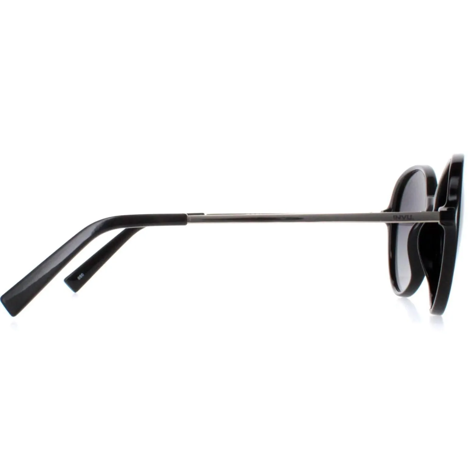 INVU Sunglasses B2135 A Black Gold Grey Polarized