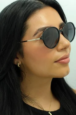 INVU Sunglasses B2135 A Black Gold Grey Polarized
