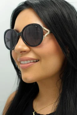 INVU Sunglasses B2117 C Dark Tortoise Purple Demi Gold Purple Polarize