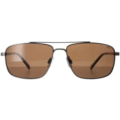 INVU Sunglasses B1109 C Matte Gunmetal Brown Polarized