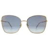 Jimmy Choo Sunglasses ALEXIS/S 000 1V Rose Gold Blue Gradient