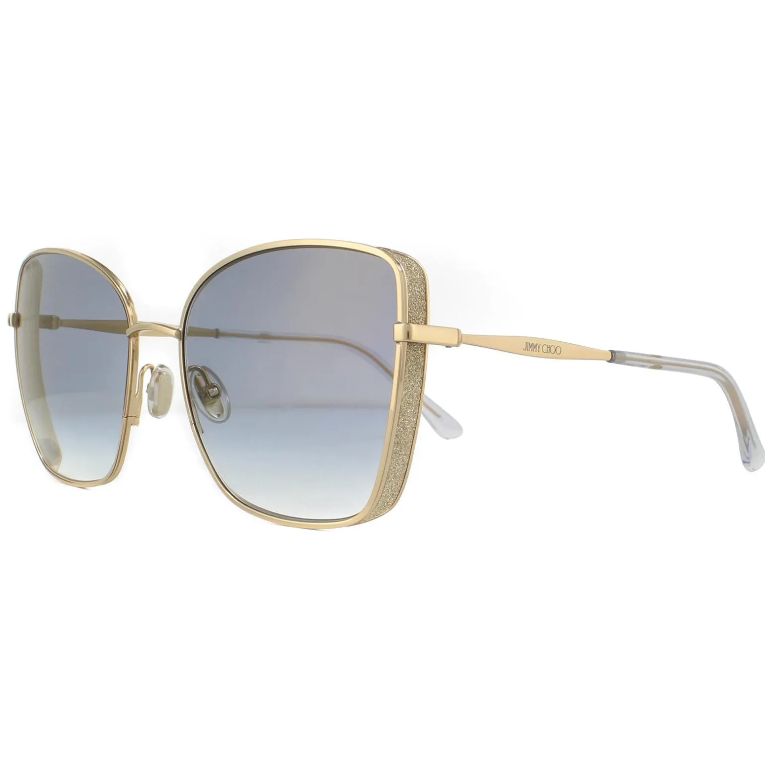 Jimmy Choo Sunglasses ALEXIS/S 000 1V Rose Gold Blue Gradient