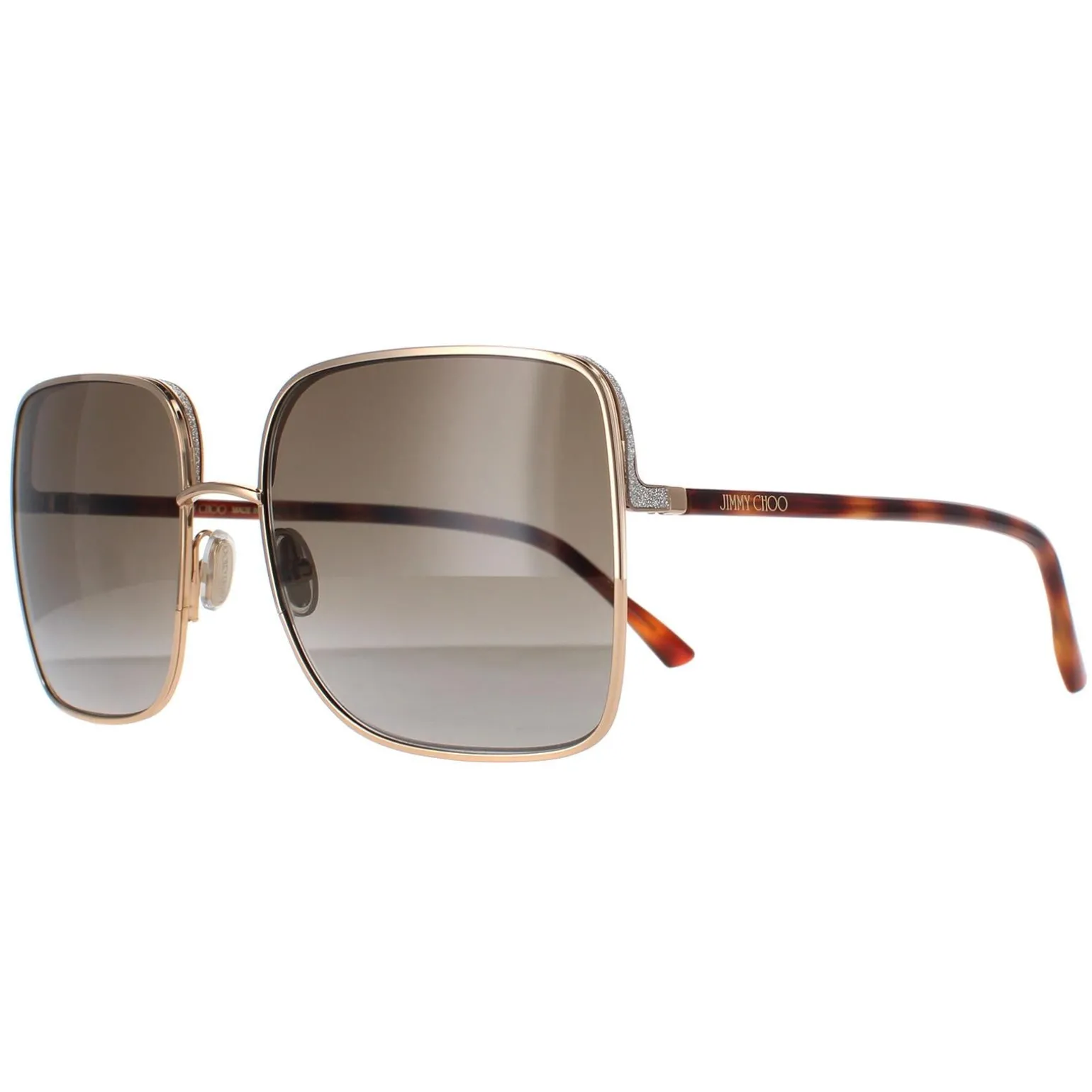 Jimmy Choo Sunglasses ALIANA/S 06J HA Gold Havana Brown Gradient