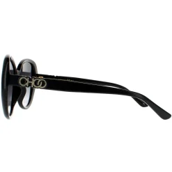 Jimmy Choo Sunglasses AMIRA/G/S 807 9O Black Dark Grey Gradient