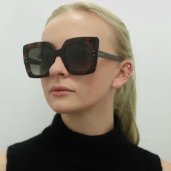 Jimmy Choo Sunglasses AURI/G/S 086 HA Havana Brown Gradient