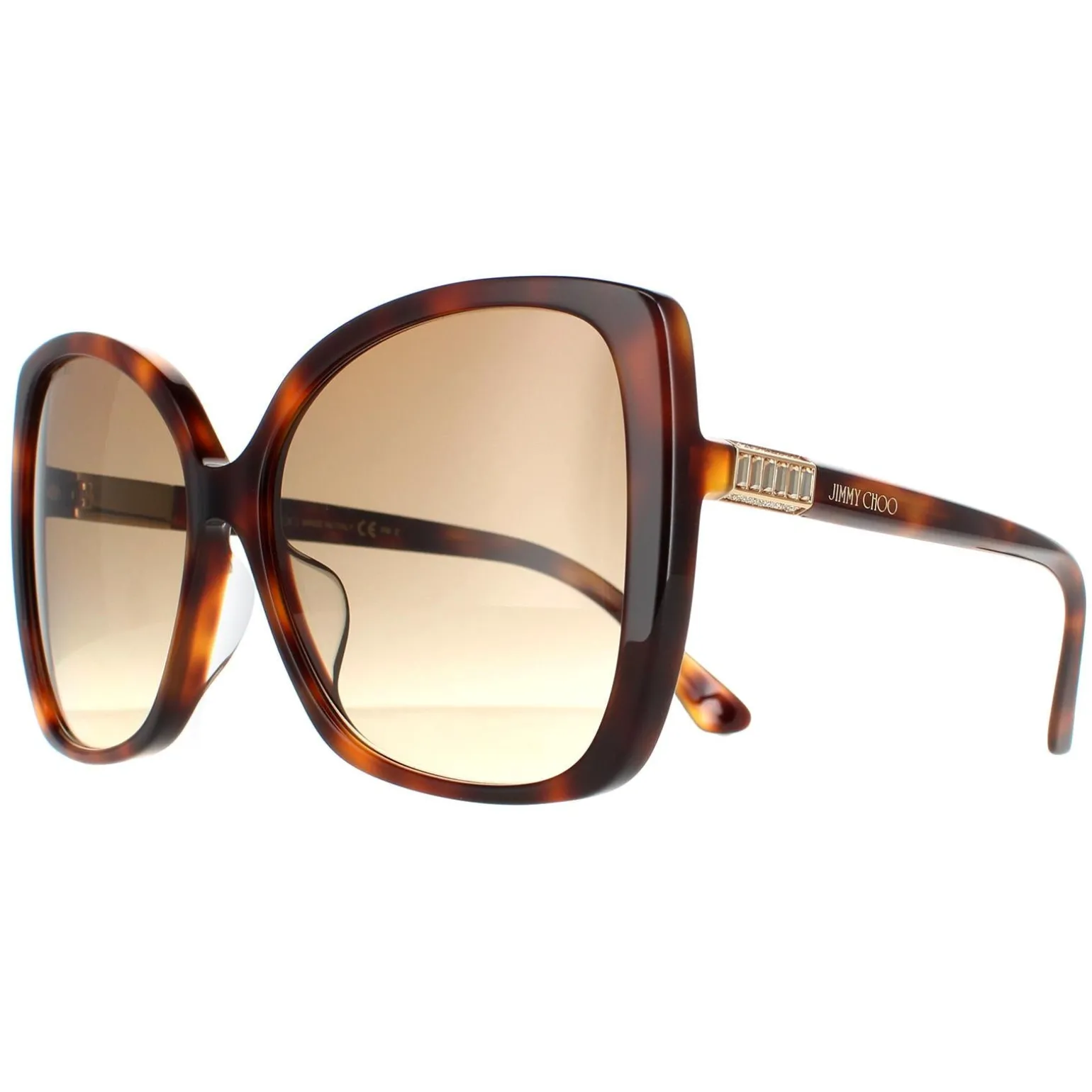 Jimmy Choo Sunglasses BECKY/F/S 086 HA Havana Brown Gradient