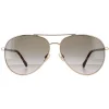 Jimmy Choo Sunglasses DEVAN/S 06J HA Gold Havana Brown Gradient