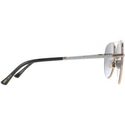 Jimmy Choo Sunglasses DEVAN/S RHL 9O Gold Black Dark Grey Gradient