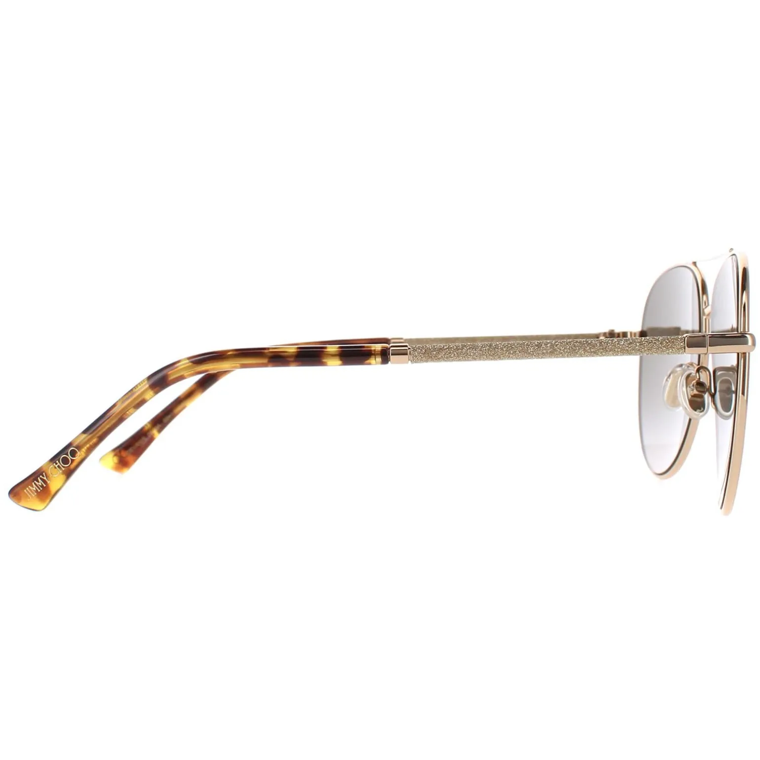 Jimmy Choo Sunglasses DEVAN/S 06J HA Gold Havana Brown Gradient