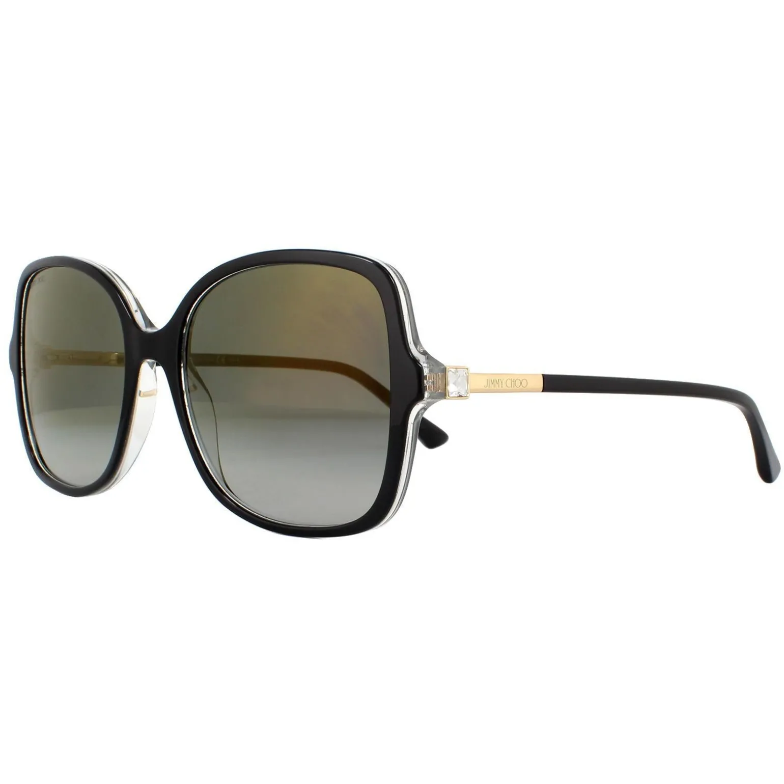 Jimmy Choo Sunglasses JUDY/S 807 FQ Black Transparent Grey Gradient Go