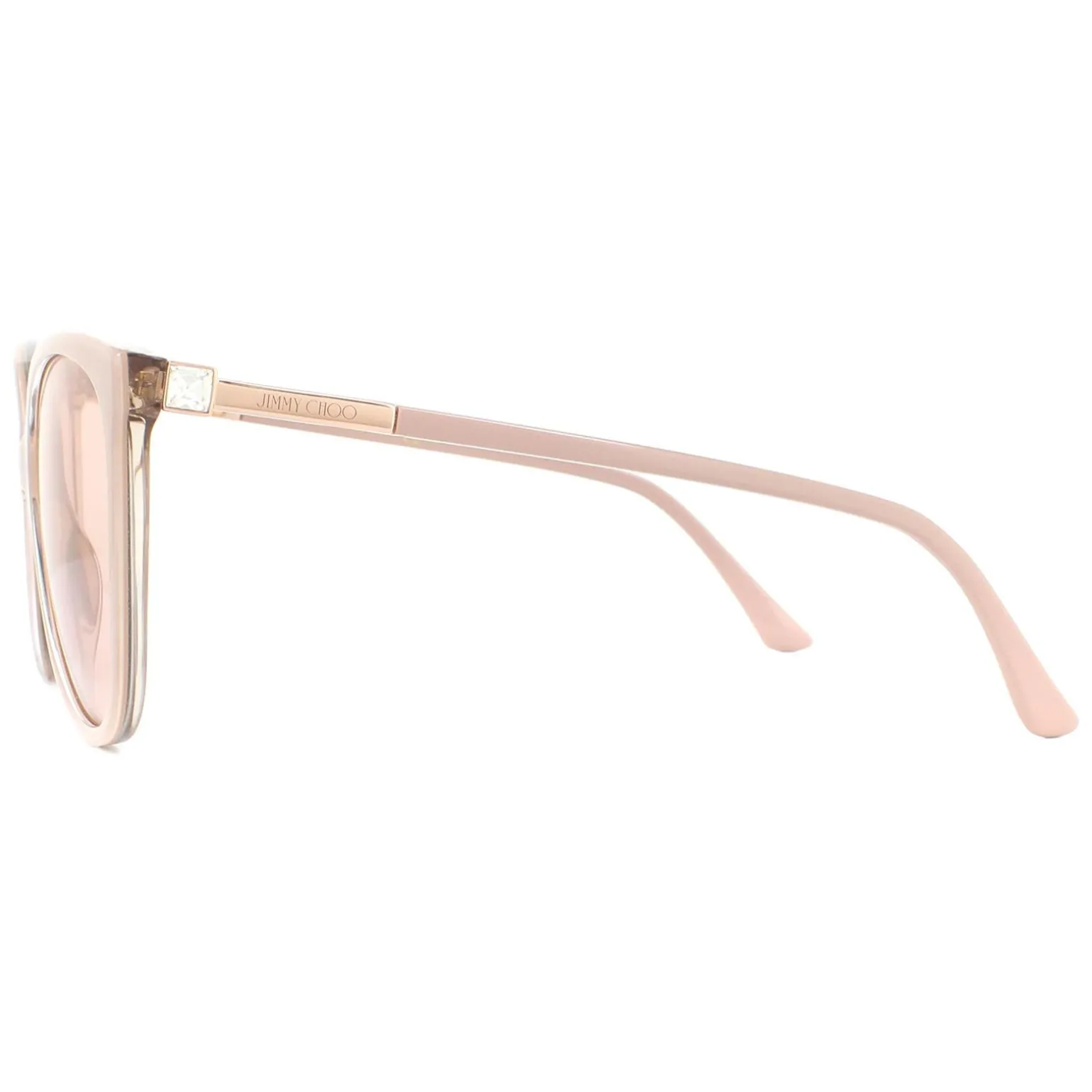 Jimmy Choo Sunglasses Lissa/S KON K1 Nude Glitter Gold Mirror