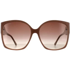 Jimmy Choo Sunglasses NOEMI/S KON HA Nude Glitter Brown Gradient