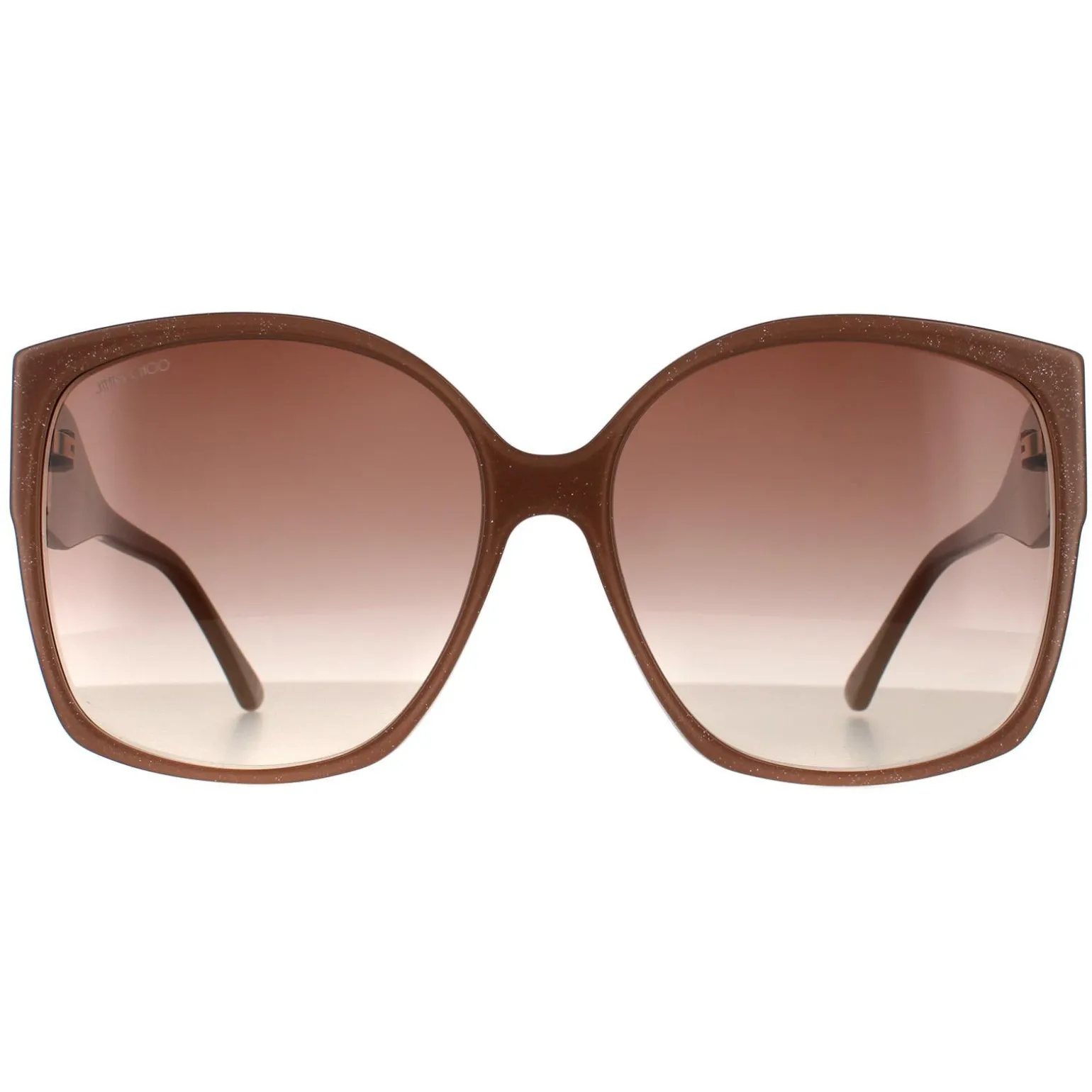 Jimmy Choo Sunglasses NOEMI/S KON HA Nude Glitter Brown Gradient