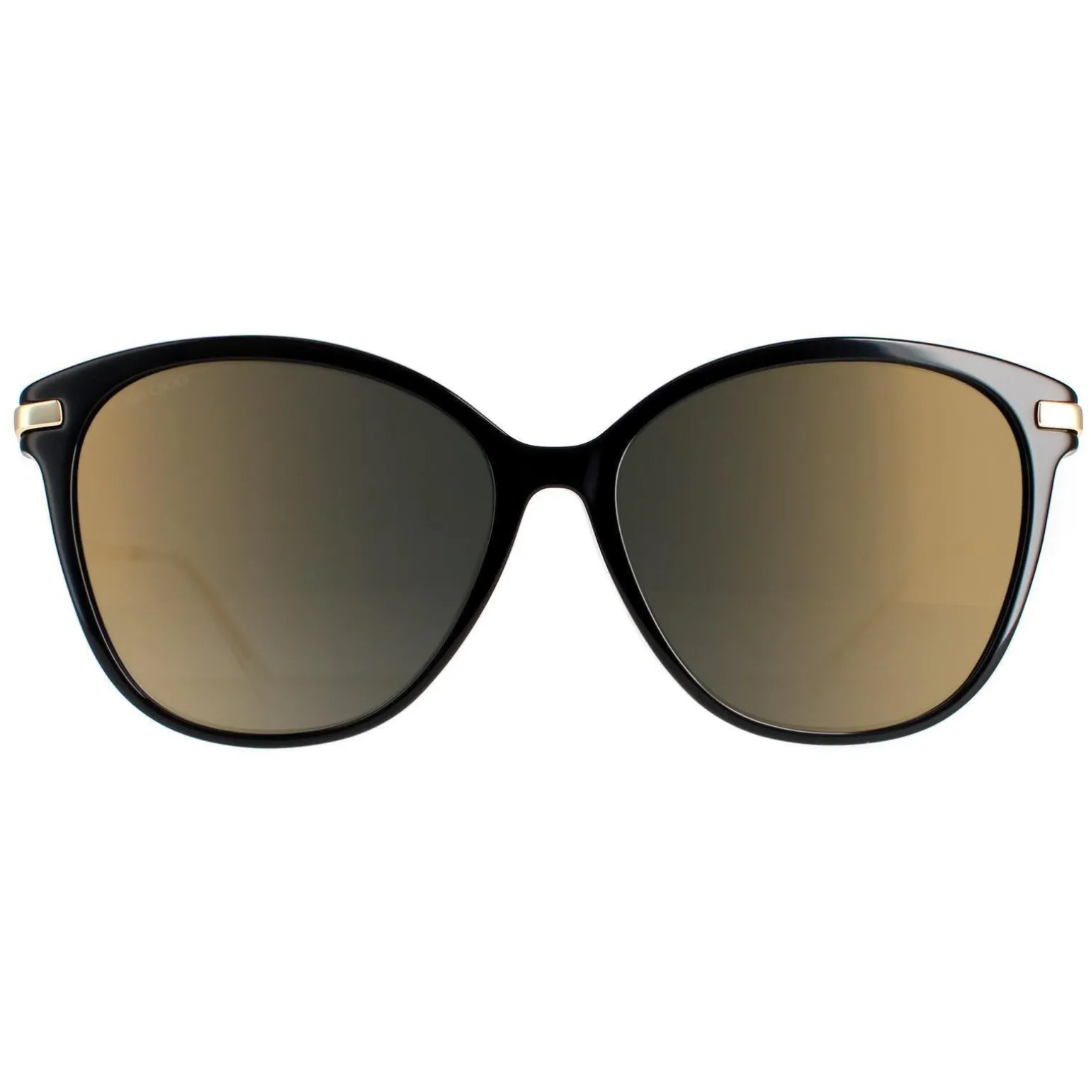 Jimmy Choo Sunglasses Peg/F/S 807 FQ Black Grey Gradient Gold Mirror