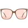 Jimmy Choo Sunglasses SCILLA/S FWM 2S Nude Pink Flash Silver Mirror