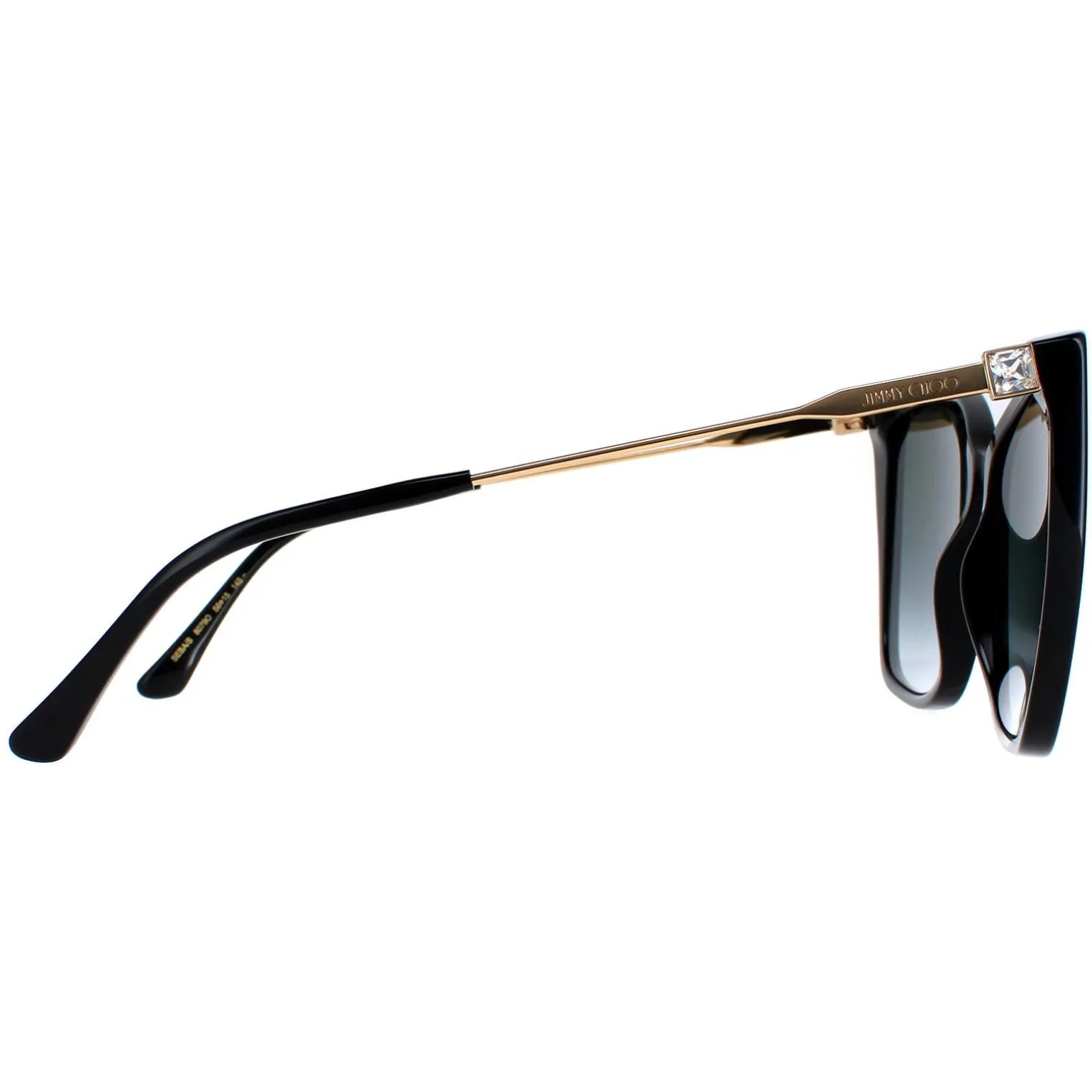 Jimmy Choo Sunglasses Seba/S 807/9O Black Grey Gradient