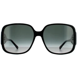 Jimmy Choo Sunglasses TARA/S DXF 9O Black Glitter Dark Grey Gradient