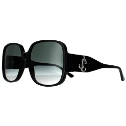 Jimmy Choo Sunglasses TARA/S DXF 9O Black Glitter Dark Grey Gradient