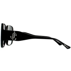 Jimmy Choo Sunglasses TARA/S DXF 9O Black Glitter Dark Grey Gradient