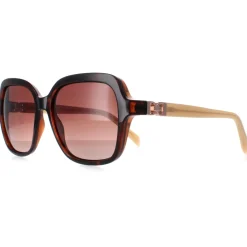 Karen Millen Sunglasses KM5048 102 Dark Tortoise Brown Gradient