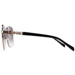 Karen Millen Sunglasses KM7020 400 Gold Dark Grey Gradient