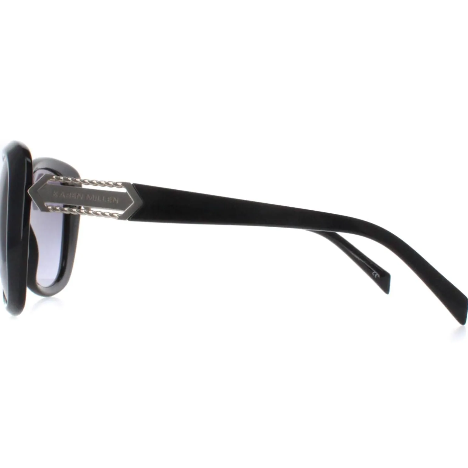 Karen Millen Sunglasses KM5049 001 Black Dark Grey Gradient