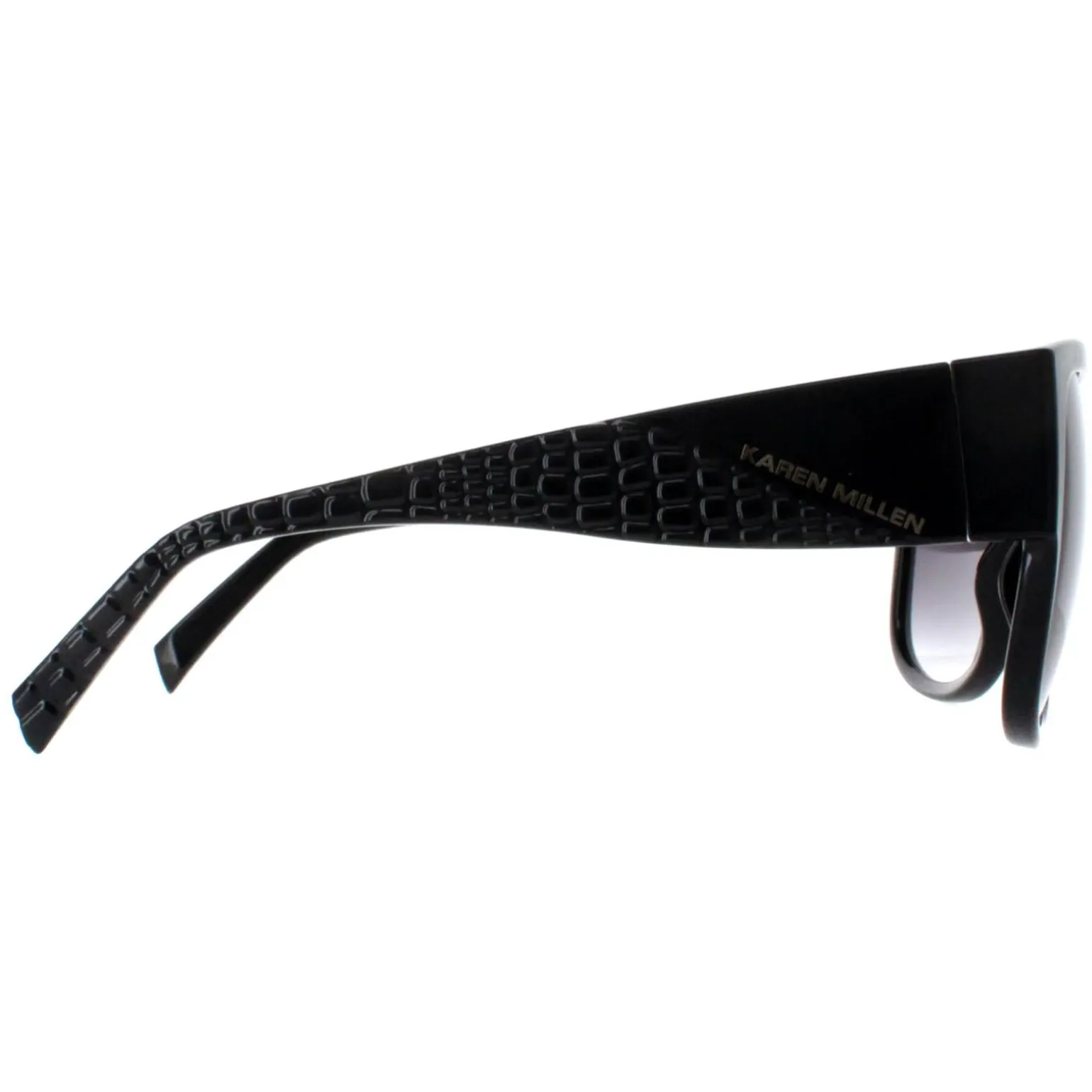 Karen Millen Sunglasses KM5050 001 Black Dark Grey Gradient