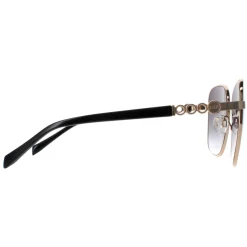 Karen Millen Sunglasses KM7020 400 Gold Dark Grey Gradient