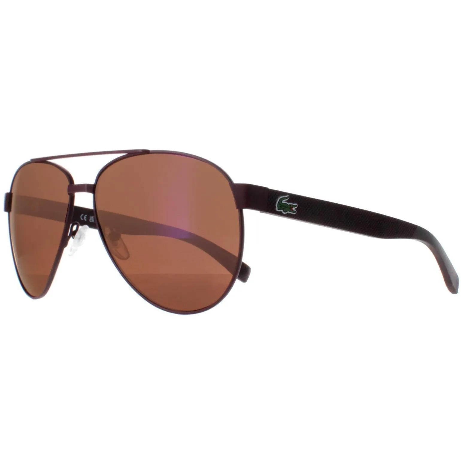 Lacoste Sunglasses L185S 615 Matte Red Brown
