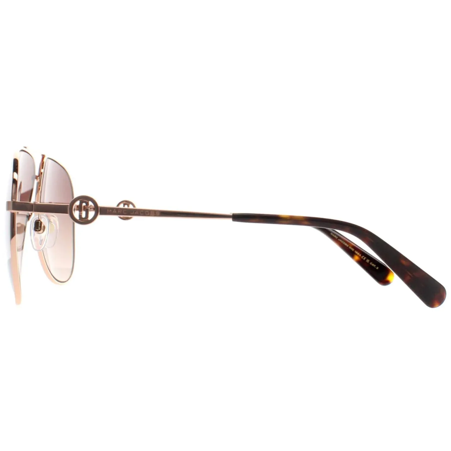 Marc Jacobs Sunglasses MARC 653/S 01Q HA Gold Brown Brown Gradient