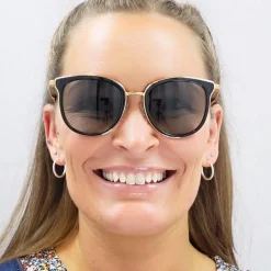 Michael Kors Sunglasses Adrianna 1 1010 110011 Black Gold Grey Gradien