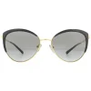 Michael Kors Sunglasses Biscayne MK1046 110011 Light Gold Black Dark G