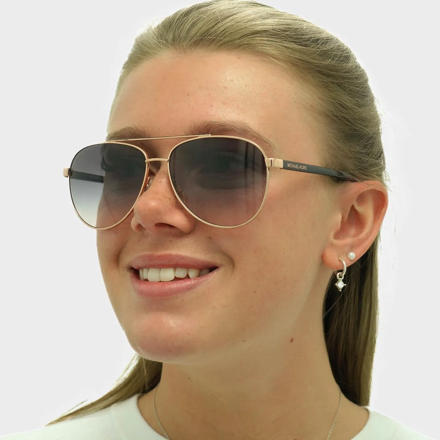 Michael Kors Sunglasses Hvar 5007 109936 Rose Gold Brown Gradient