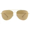 Michael Kors Sunglasses MK1045 10142O Gold Brown Mirror Polarized