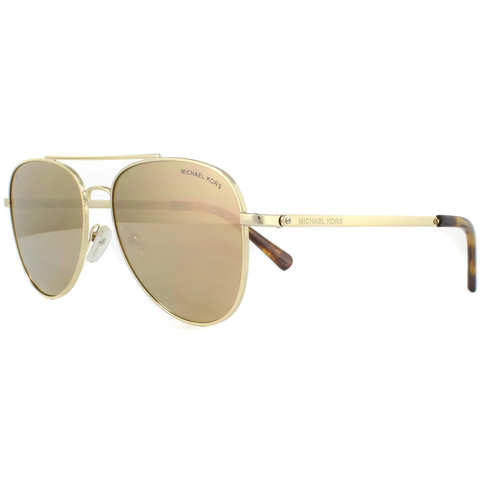 Michael Kors Sunglasses MK1045 10142O Gold Brown Mirror Polarized