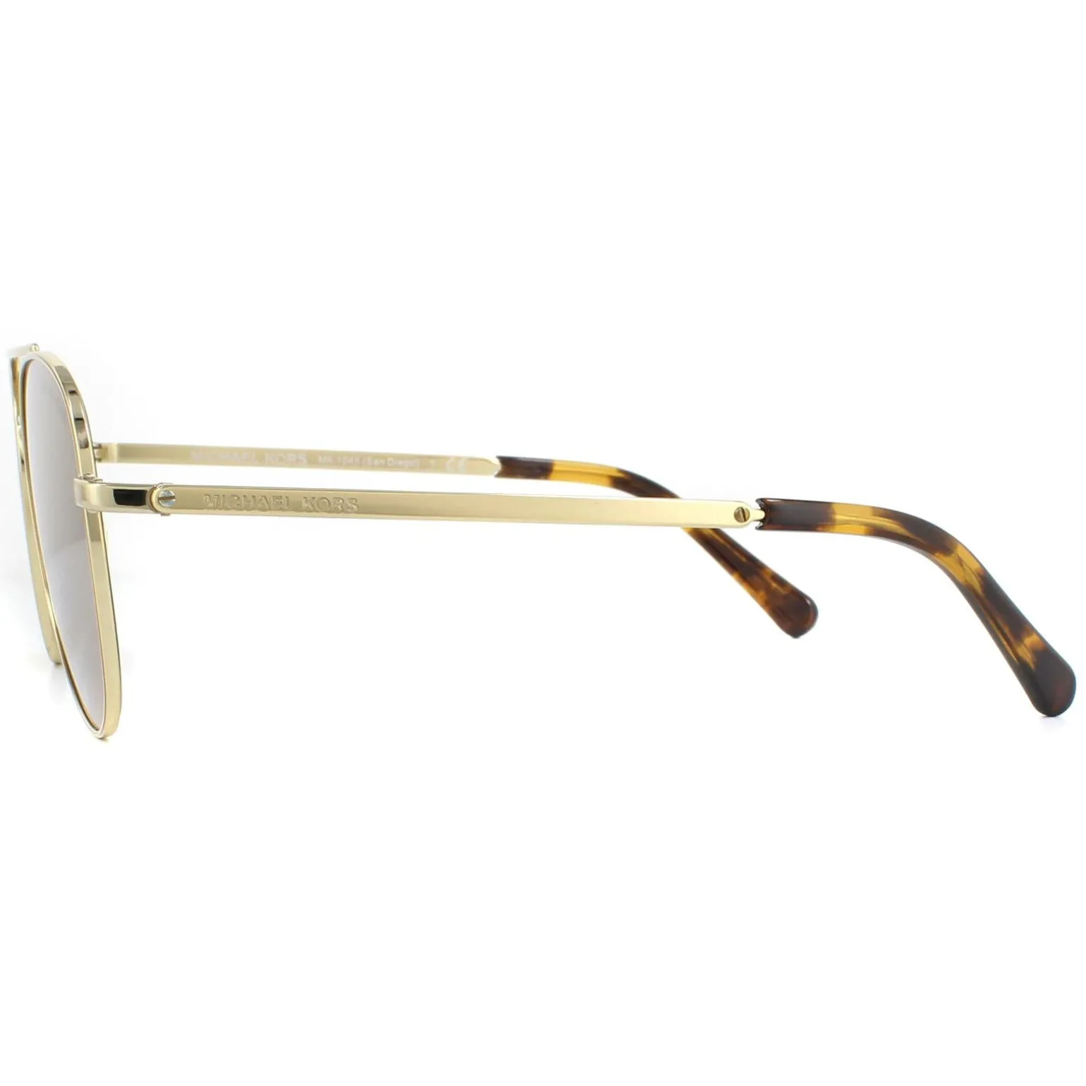 Michael Kors Sunglasses MK1045 10142O Gold Brown Mirror Polarized