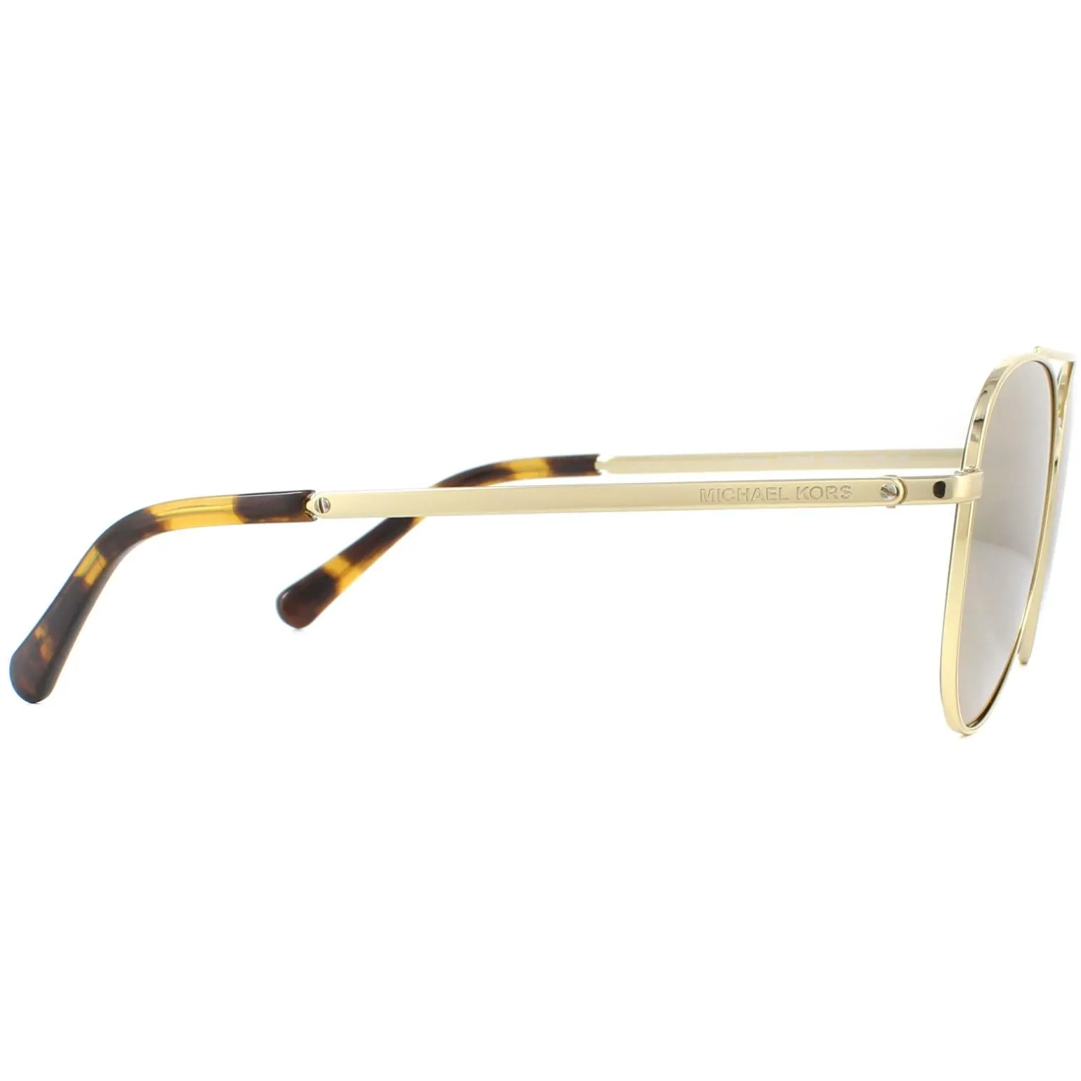 Michael Kors Sunglasses MK1045 10142O Gold Brown Mirror Polarized
