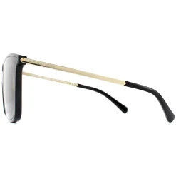 Michael Kors Sunglasses Zermatt 2079U 333273 Shiny Black & Metallic Go