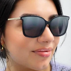 Michael Kors Sunglasses Zermatt 2079U 333282 Black Silver Grey Gradien