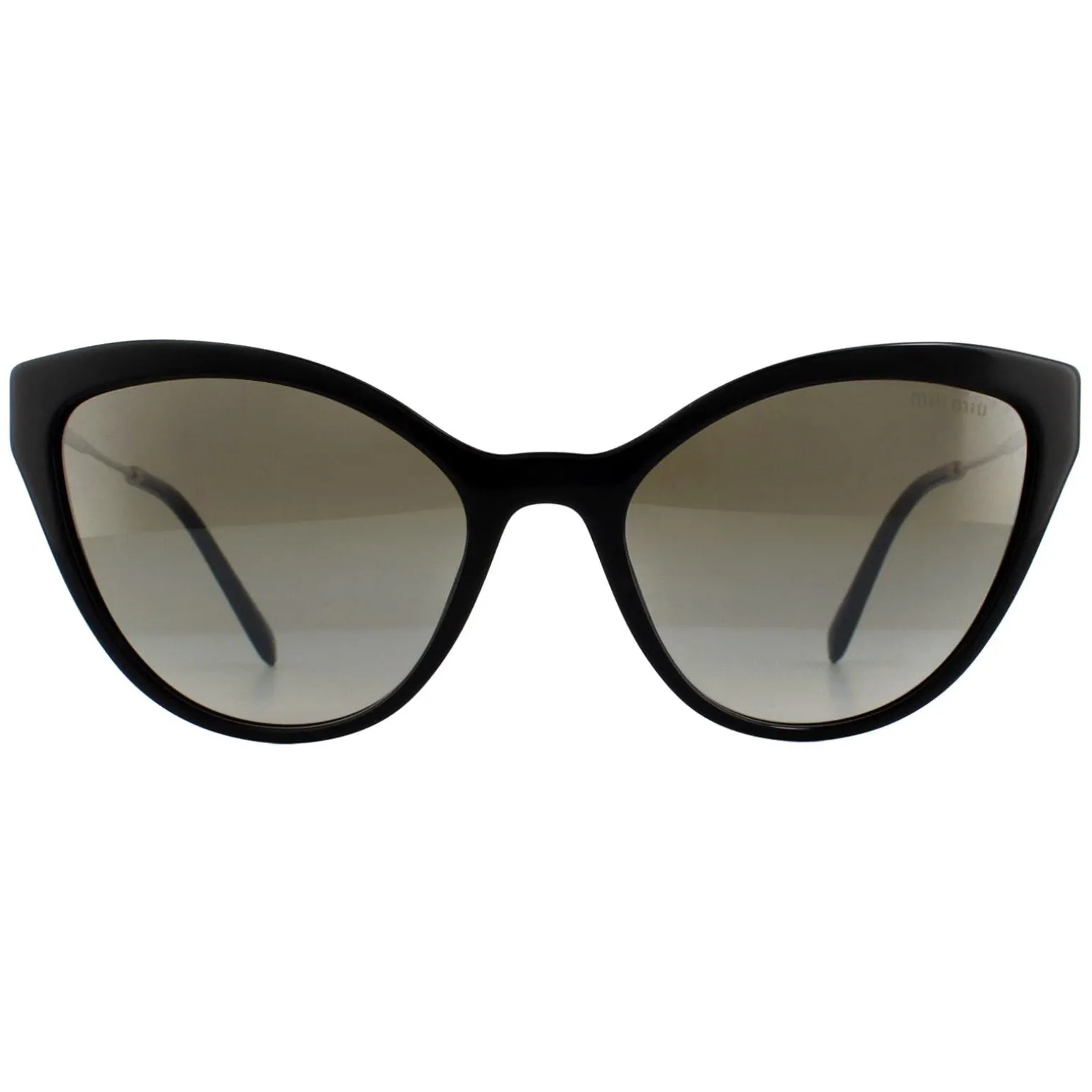 Miu Miu Sunglasses MU03US 1AB5O0 Black Gradient Grey Mirror Silver