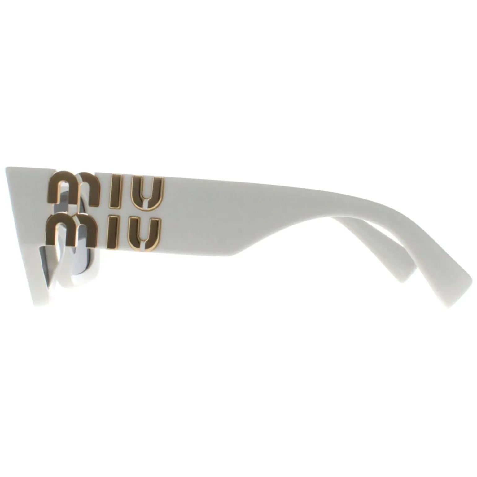 Miu Miu Sunglasses MU09WS 1425S0 White Dark Grey