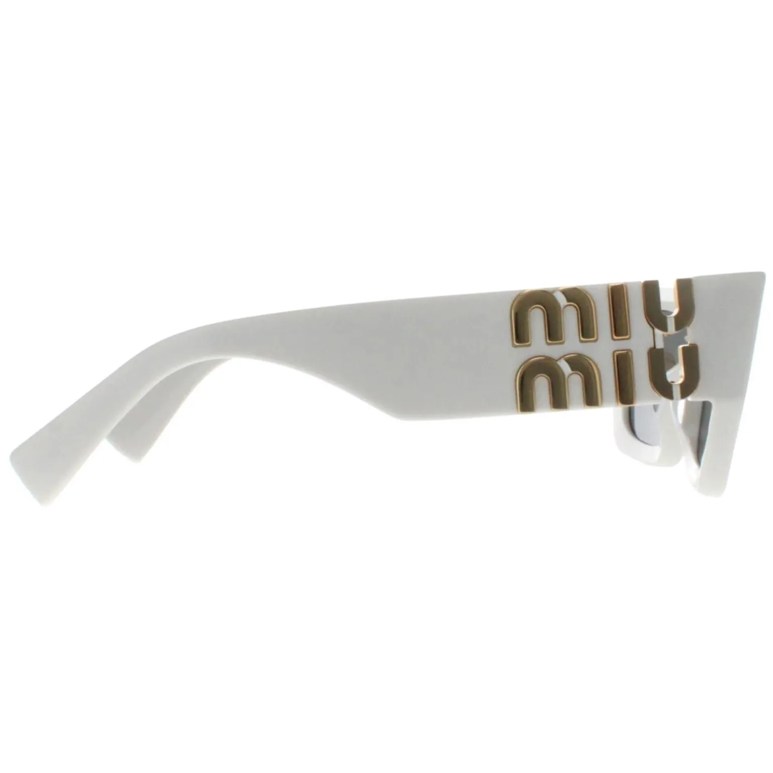 Miu Miu Sunglasses MU09WS 1425S0 White Dark Grey