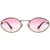 Miu Miu Sunglasses MU52YS 5AK06S Gold Brown Gradient Violet