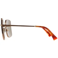 Miu Miu Sunglasses MU51YS 7OE01T Antique Gold Dark Brown