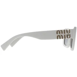Miu Miu Sunglasses MU07YS 1425S0 White Dark Grey