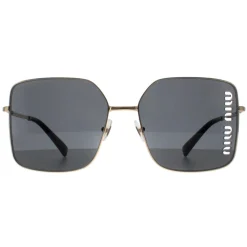 Miu Miu Sunglasses MU51YS ZVN5S0 Pale Gold Dark Grey